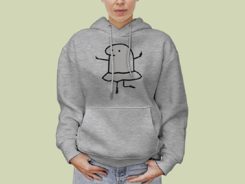 هودی زنانه مخمل کبریتی؛ ساده طرحدار گلبهی سفید (70 80 90) سانتی متر