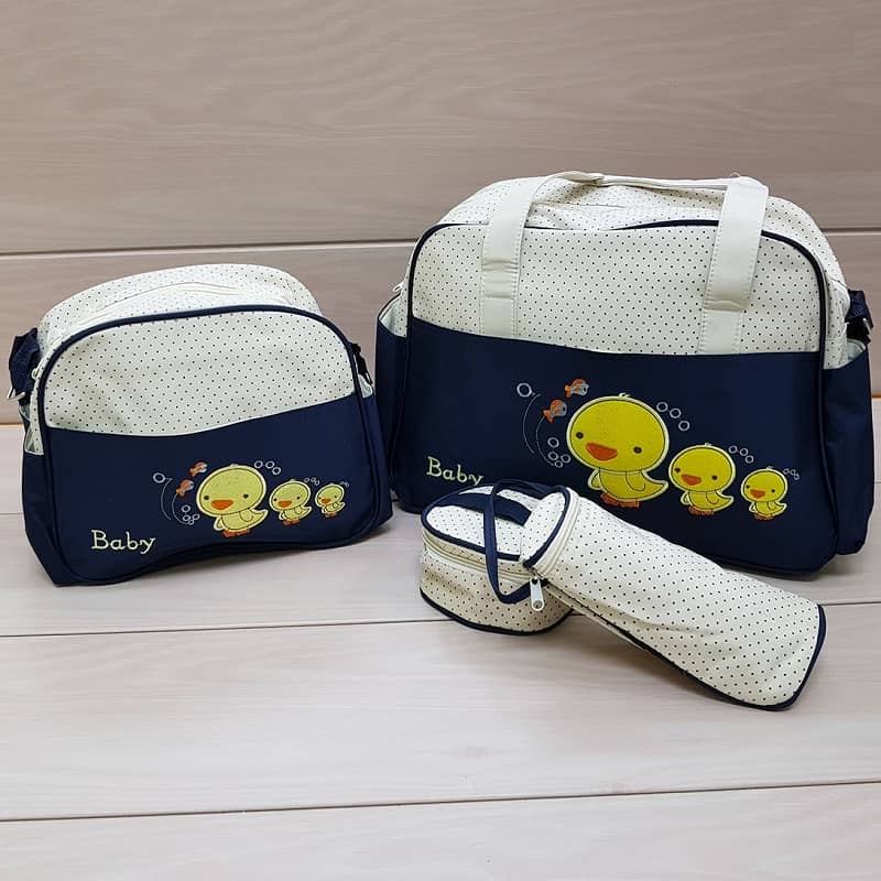 کیف لباس نوزاد؛ جادار ضخیم 4 رنگ صورتی لیمویی آبی خاکستری