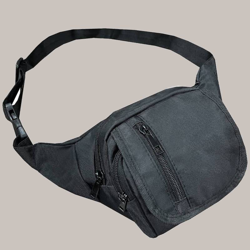 کیف کمری ارزان؛ ورزشی برزنت چرم سوکت هندزفری پورت USB