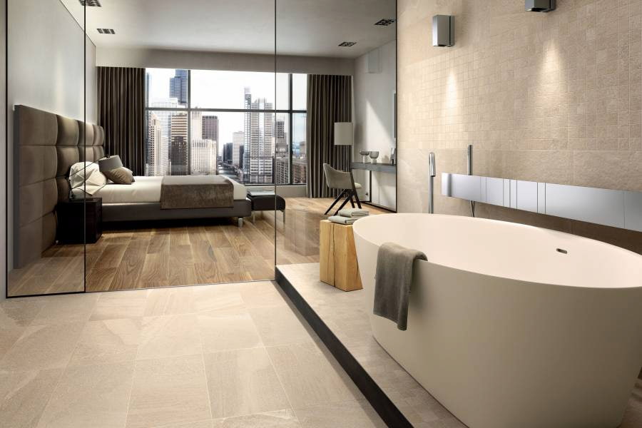 سرامیک پرسلان کف سرویس بهداشتی؛ لوزی مربع ضد آب ساده طرح دار Porcelain