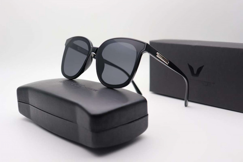 کیف عینک مردانه (اکسسوری) عمر طولانی کیفیت بالا 3 جنس پارچه چرم پلاستیک Black