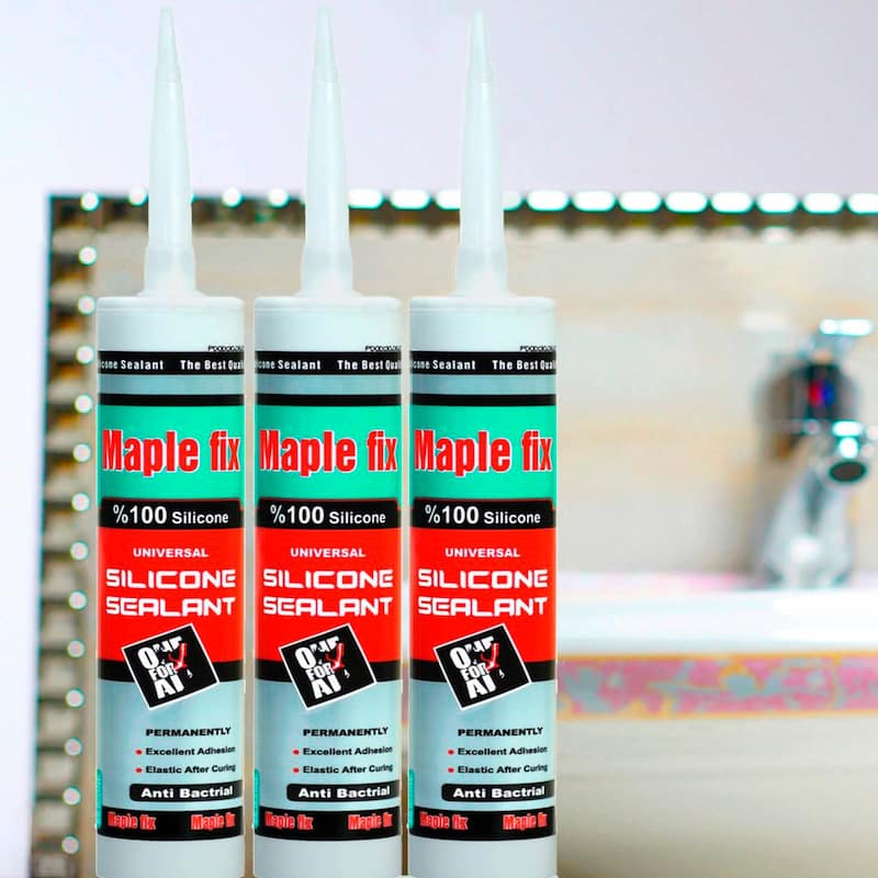 چسب سیلیکون حرارتی؛ حمام استخر آکواریوم 3 رنگ قرمز مشکی سفید