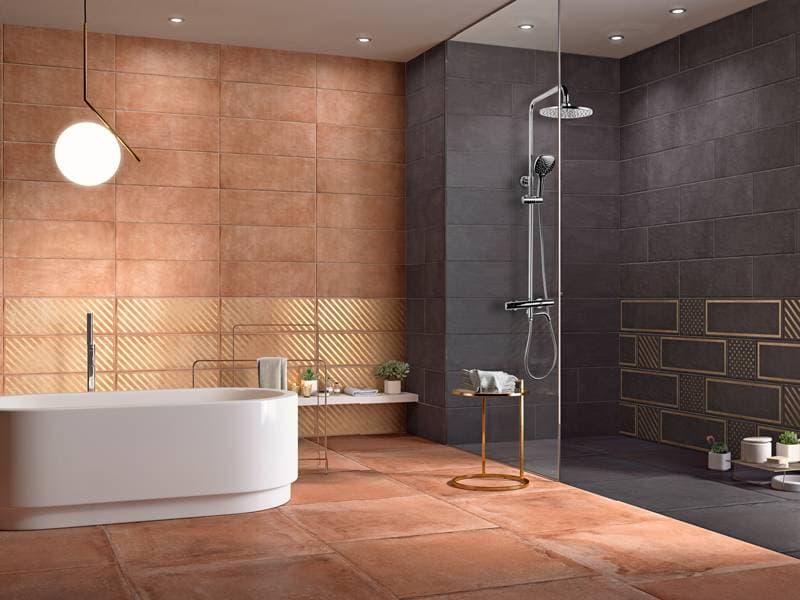 کاشی سرویس بهداشتی کلکته؛ لعابدار سفید مدرن کلاسیک (120*60) سانتی متری