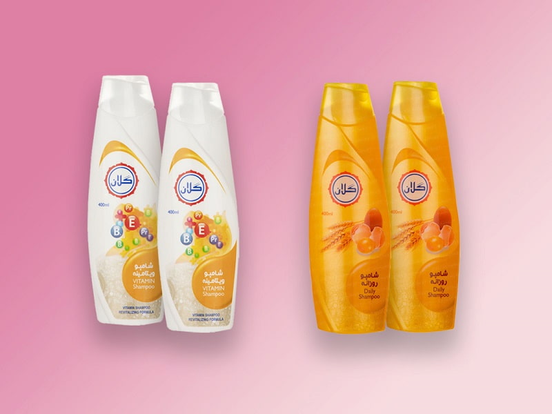 شامپو گلان؛ مواد قلیایی مو معمولی روزانه (400 750 1000) میلی لیتری