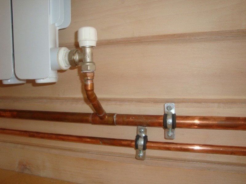 لوله فلزی شوفاژ؛ منازل اداره جات هتل 2 نوع فولادی مسی