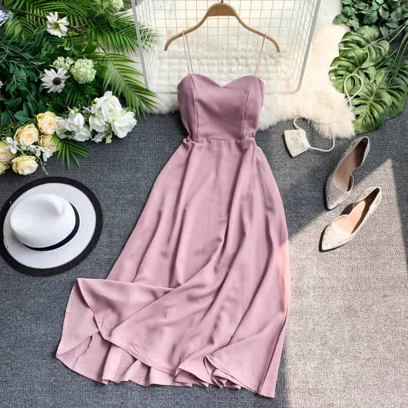 لباس مجلسی دخترانه؛ ساده شاین دار بدون آستر 3 جنس ساتن توری مخمل