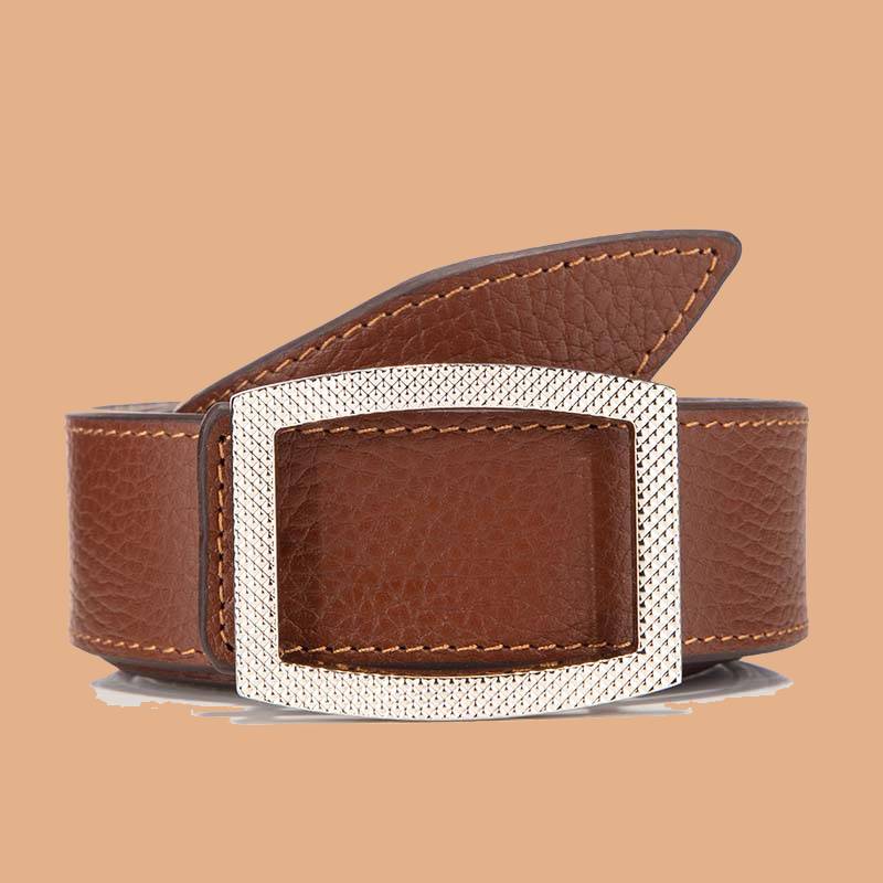 کمربند زنانه چرم مشهد؛ گاوی صورتی طلایی بنفش golden