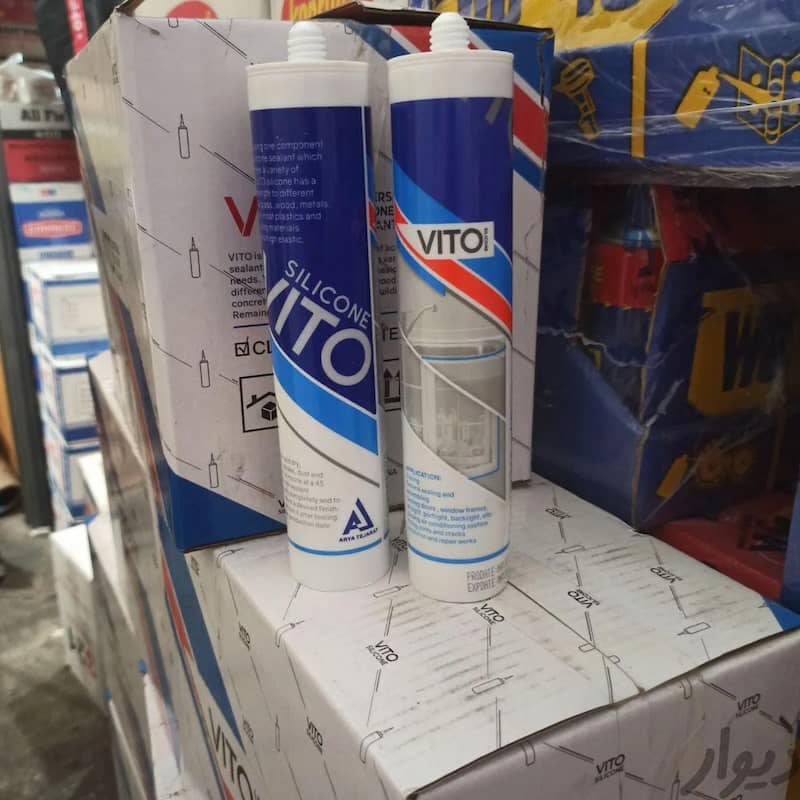 چسب آکواریوم vito؛ ضد آب درزگیر بسته بندی (سیلندری اسپری) انعطاف پذیر