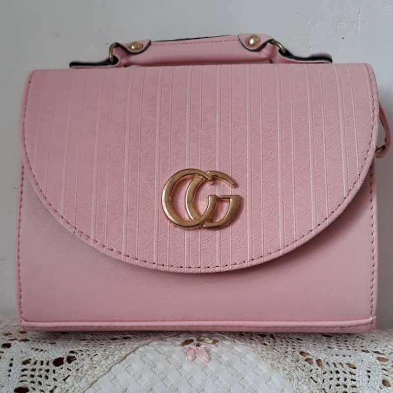 کیف صورتی دخترانه؛ قابل شستشو 2 اندازه کوچک بزرگ leather