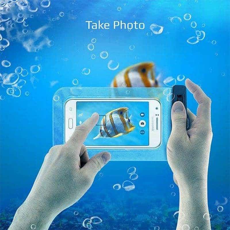 کیف ضد آب گوشی؛ دو قفل پلاستیکی محکم (گوشی دوربین) پلاستیک