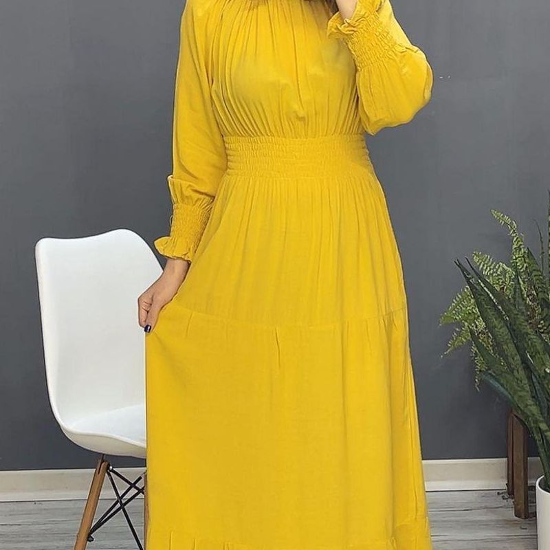 لباس ساحلی آستین دار؛ کتانی ویسکوز پنبه ای 2 مدل طرح دار ساده