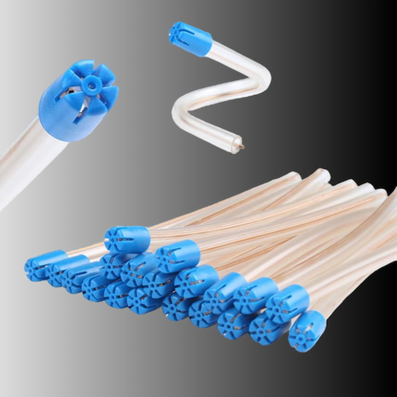 سرساکشن یکبار مصرف؛ کوتاه بلند 2 مدل آبی هوایی قطر باریک Plastic