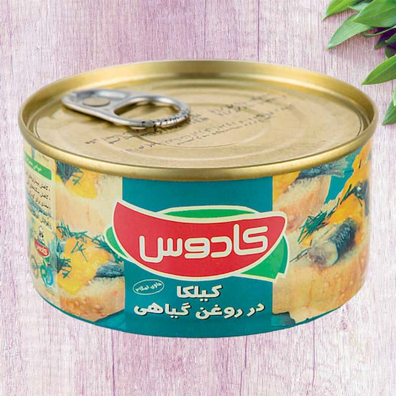 کنسرو ماهی کیلکا کادوس؛ رژیمی روغنی (سس دودی) پروتئین Omega 3