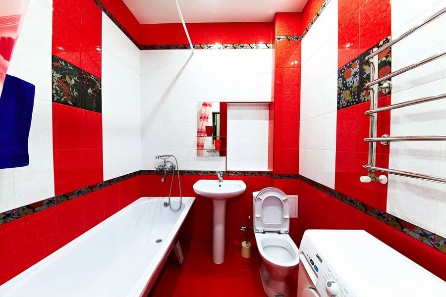 سرامیک رنگ قرمز؛ خاک رس کف دیواره مات شفاف نمای داخلی Red