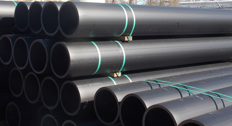 لوله پلی اتیلن شیراز؛ کاروگیت اسپیرال 2 رنگ سفید مشکی فیبر نوری