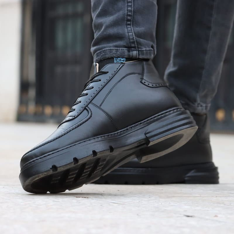 نیم بوت چرم مردانه؛ طبیعی مصنوعی نایلونی 2 مدل مجلسی رسمی