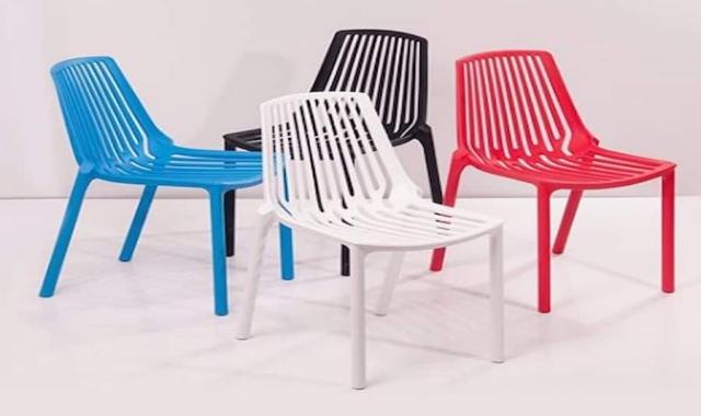 میز و صندلی پلاستیکی همدان؛ کلاسیک اسپرت دو رنگ سفید آبی