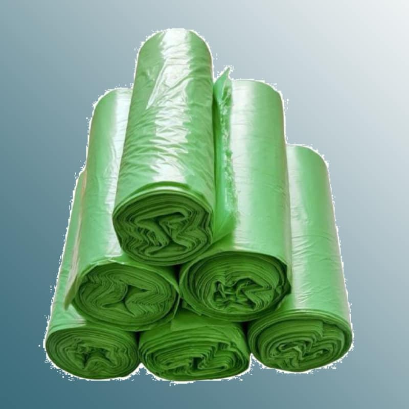 کیسه زباله تجزیه پذیر؛ میکروپلاستیک طبیعی گیاهی نشاسته ذرت garbage bag