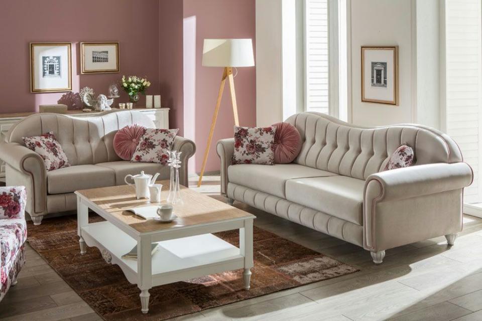 مبل چستر چرم دست دوم؛ کلاسیک راحتی 2 رنگ سفید قهوه ای