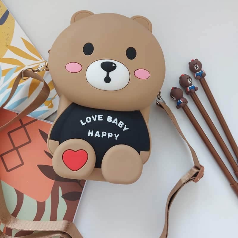 کیف سیلیکونی خرسی؛ پلاستیک خشک (نرم لطیف) ژله ای