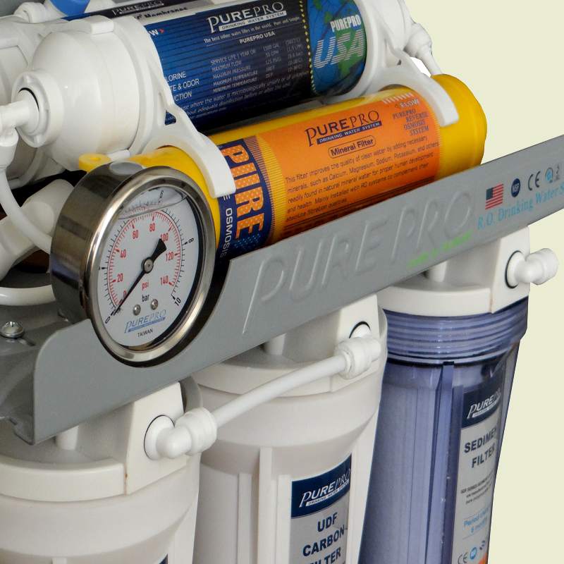 دستگاه تصفیه آب خانگی پیور پرو؛ پرایمر آلکیدی مخزن آنتی باکتریال 7 مرحله ای