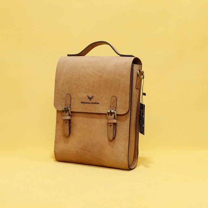 کیف دوشی چرم بارثاوا؛ گاوی پوست ماری 2 نوع (مردانه زنانه)