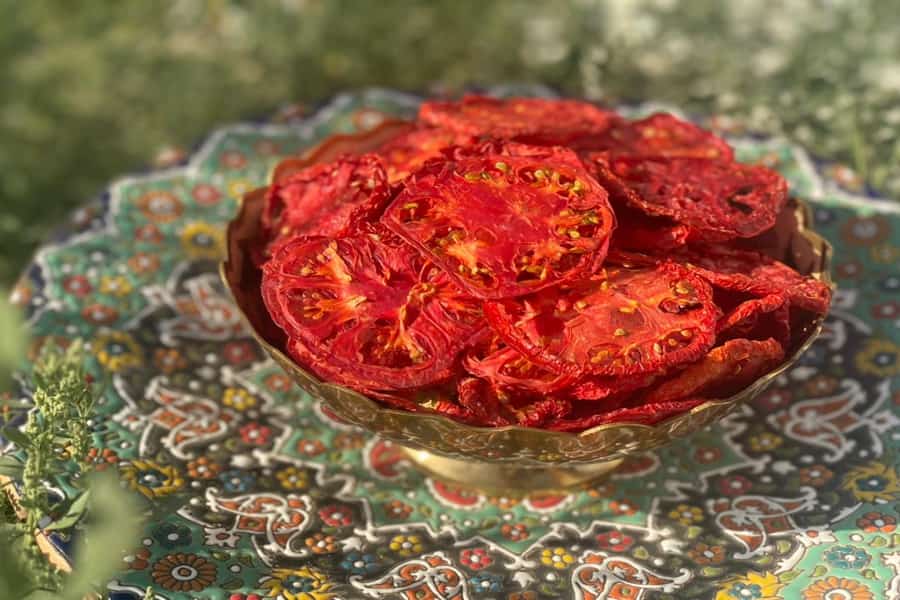 گوجه خشک شده؛ پاکتی پلاستیکی 400 گرمی دارای فسفر