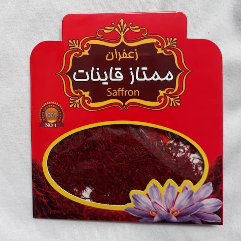 زعفران سرگل قائنات یک گرمی؛ شادی آور قرمز (رنگ دهی عطر) آرامش دمنوش