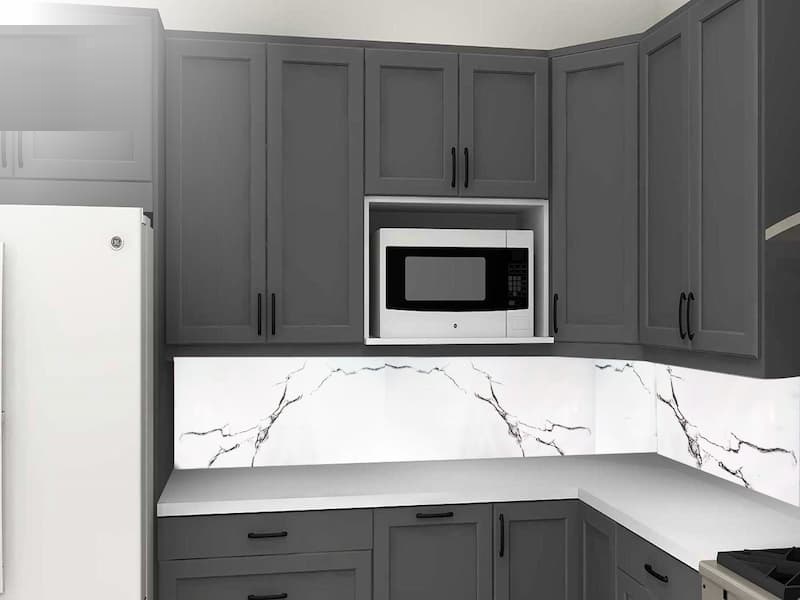 سرامیک بین کابینتی کلکته (کاشی) مقاوم نصب آسان 3 رنگ سفید کرم طوسی