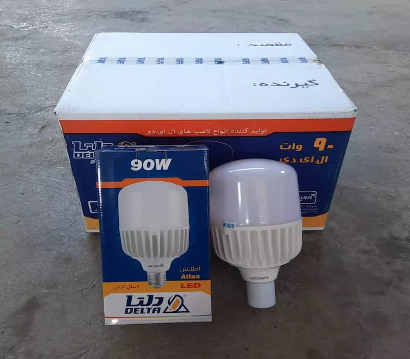 لامپ ال ای دی دلتا؛ زاویه نور زیاد ساختار smd رنگ طبیعی