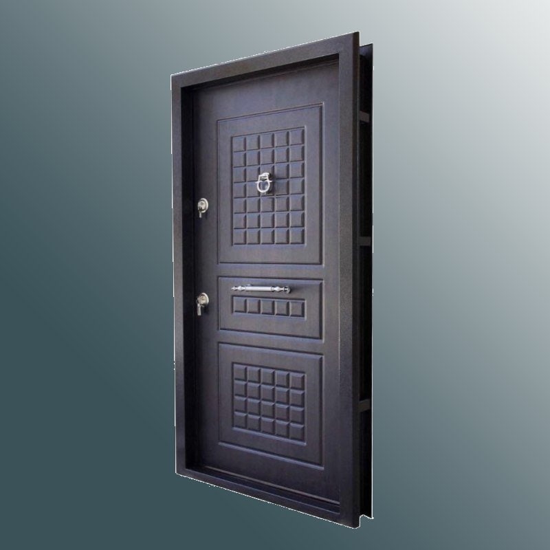 درب ضد سرقت صفری؛ فلزی فولادی چشمی 3 نوع تک دو سه لنگه Safari