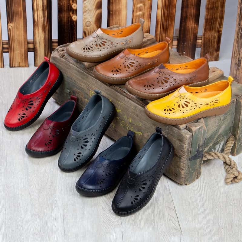 کفش چرم طبیعی زنانه؛ مجلسی اسپرت انعطاف بالا سایز 36 41