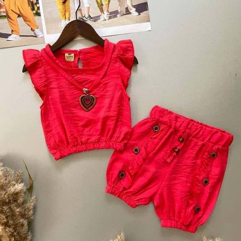 لباس دخترانه بیرونی؛ جین اسپرت شومیز شلوار ساده سفید girlish