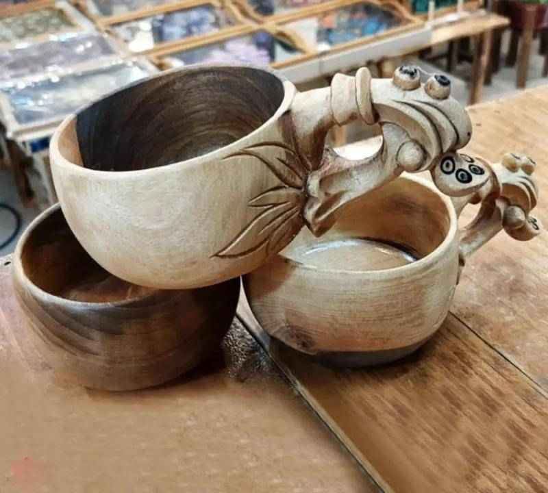 ظروف منبت کاری؛ چوب بامبو طرح برجسته قهوه ای روشن تولید IRAN