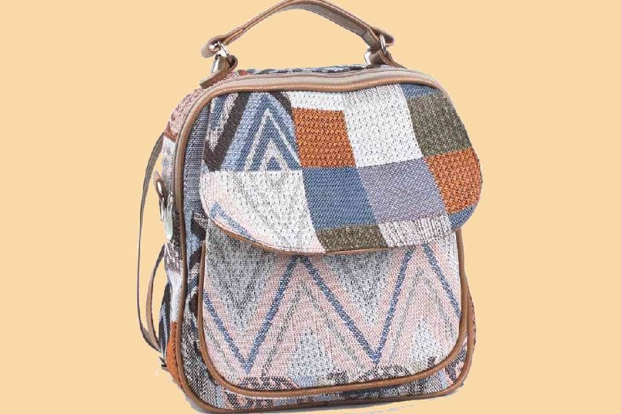 کیف گلیم بافی جدید؛ کوله پشتی مسافرتی 3 مدل زیپی دکمه ای جیبدار