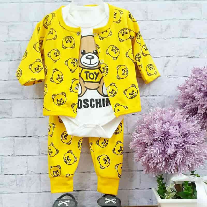 لباس نوزاد خارجی؛ نخ پنبه ساده گلدار دخترانه پسرانه clothes