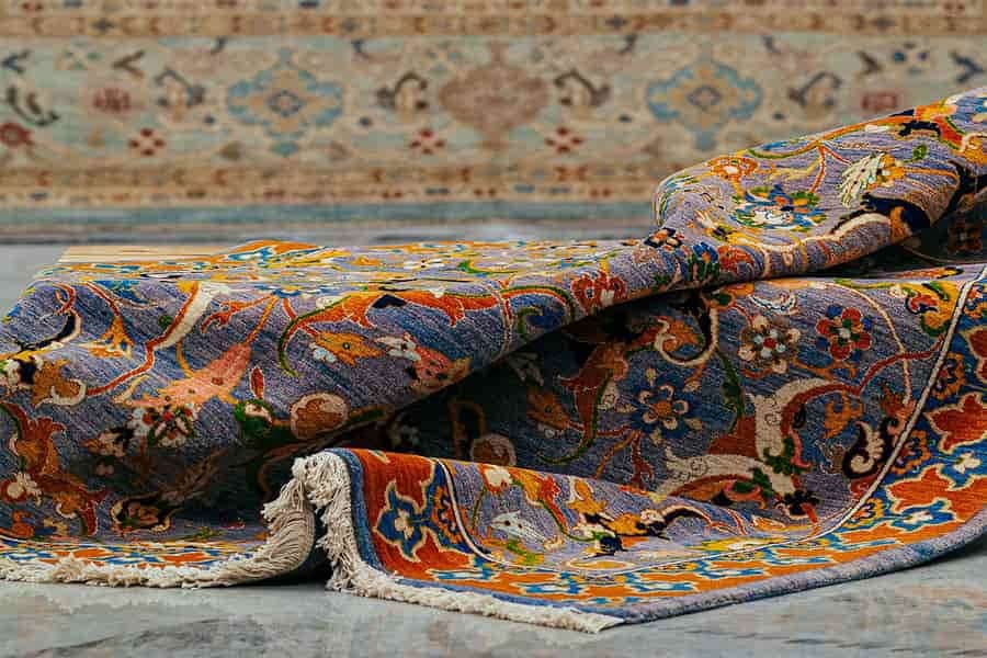 فرش ماشینی طرح هریس؛ ابریشمی مقاوم ضد ضربه فشار modern