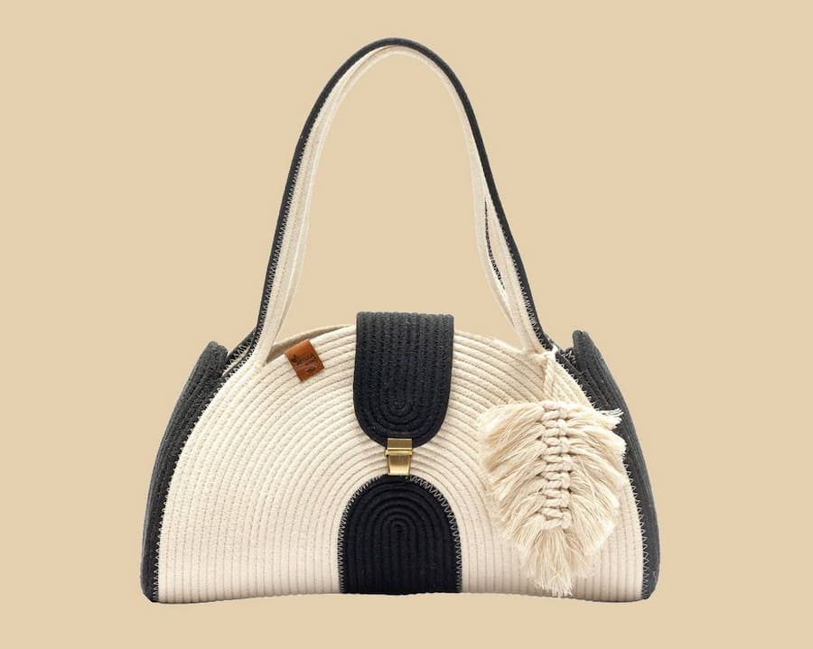کیف دستی بافتنی؛ نخ مرغوب مجلسی کوچک بزرگ handbag