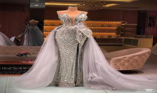 لباس مجلسی سنگ دوزی شده؛ پفی عروسکی بغل زیپ Dress
