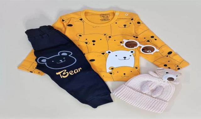 لباس بچه گانه تولیدی؛ نخ پنبه پلی استر 3 نوع راحتی اسپرت مجلسی Childish