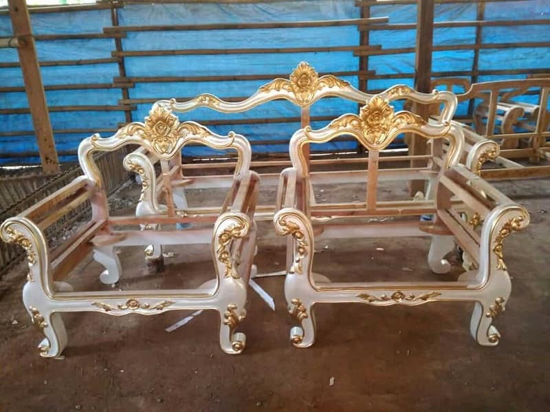 کلاف مبل استیل ملایر؛ چوب گردو استحکام بالا 2 نوع راحتی کلاسیک