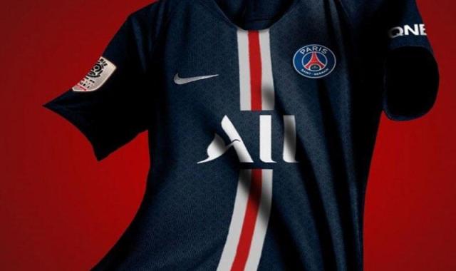 لباس پاریسن ژرمن؛ پلی استر پیراهن شورت 2 رنگ سفید آبی نفتی