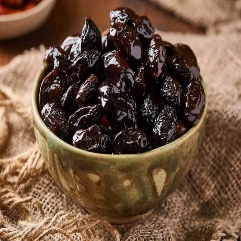 آلو خورشتی خشک؛ ایرانی ارگانیک سنتی 2 رنگ زرد سیاه