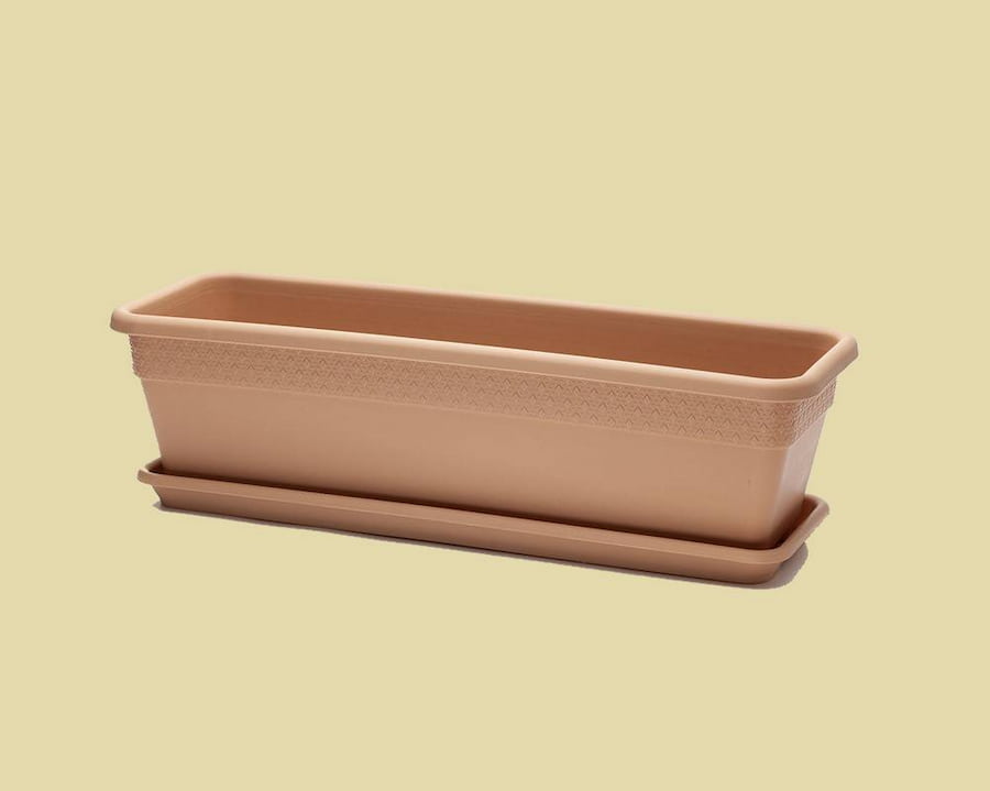 گلدان پلاستیکی مستطیل بزرگ؛ زیر گلدانی عدم تغییر رنگ غیر سمی pot