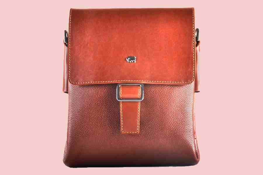 کیف دوشی بوفالو؛ چرمی روزمره قابلیت تنظیم بند دوخت لیزری Buffalo