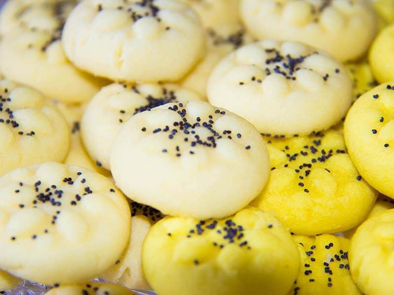 کلوچه برنجی (کوکی) ساده وانیلی سیاه دانه پودر قند cookie