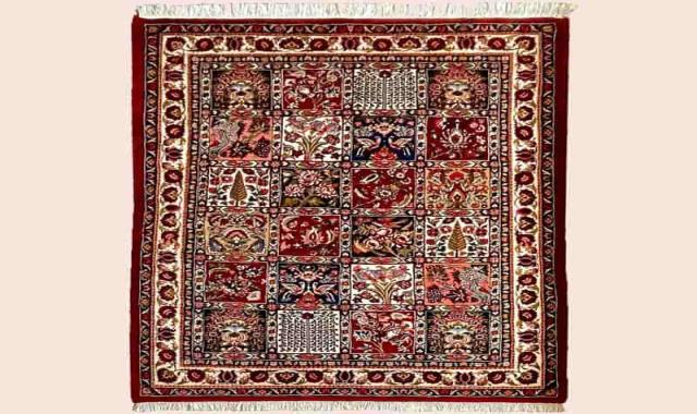 فرش دستباف خشتی بختیاری؛ سنتی پشم طبیعی (6 12) متری