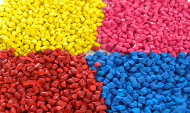 گرانول نایلون بازیافتی؛ سخت نرم دایره ای شفاف 2 رنگ سفید آبی