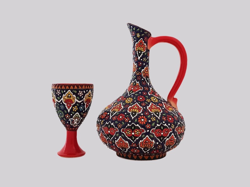 ظروف میناکاری سفالی؛ مدرن دکوراسیون بادوام تولید iran