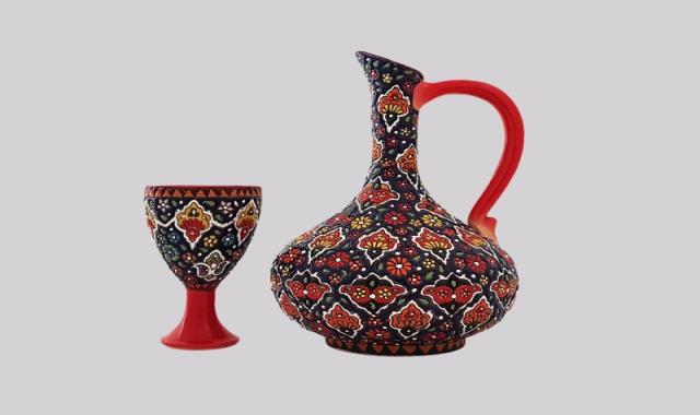 ظروف میناکاری سفالی؛ مدرن دکوراسیون بادوام تولید iran